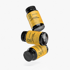 Several Adaptogen Vitality Gummies jars stacked at angles on a plain background