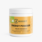 Energy Powder (Melon Creamsicle) by My Supplement Boost, 4.94 oz, front of the tub