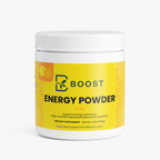 Energy Powder (Yuzu Flavor) by My Supplement Boost, 4.23 oz, front of the tub