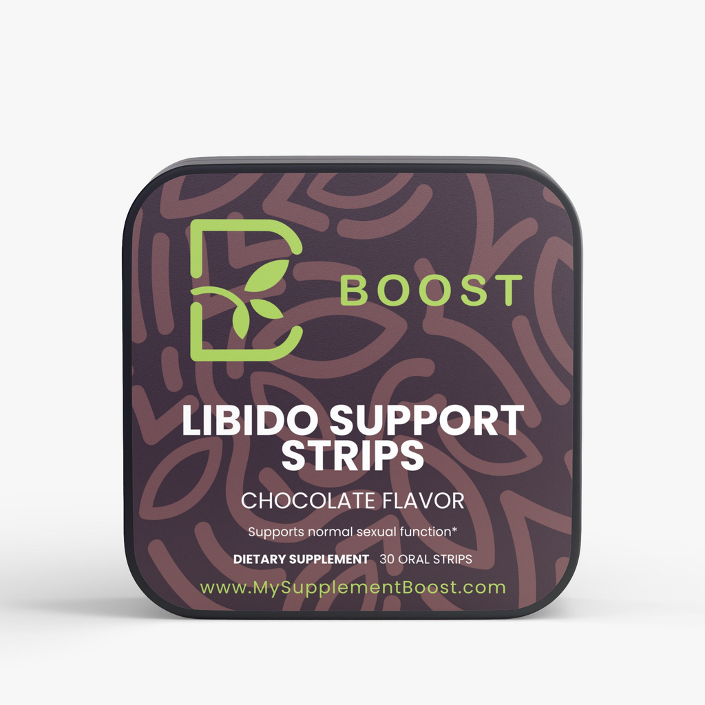 Libido Support Strips by My Supplement Boost, 30 Strips, front of the tin