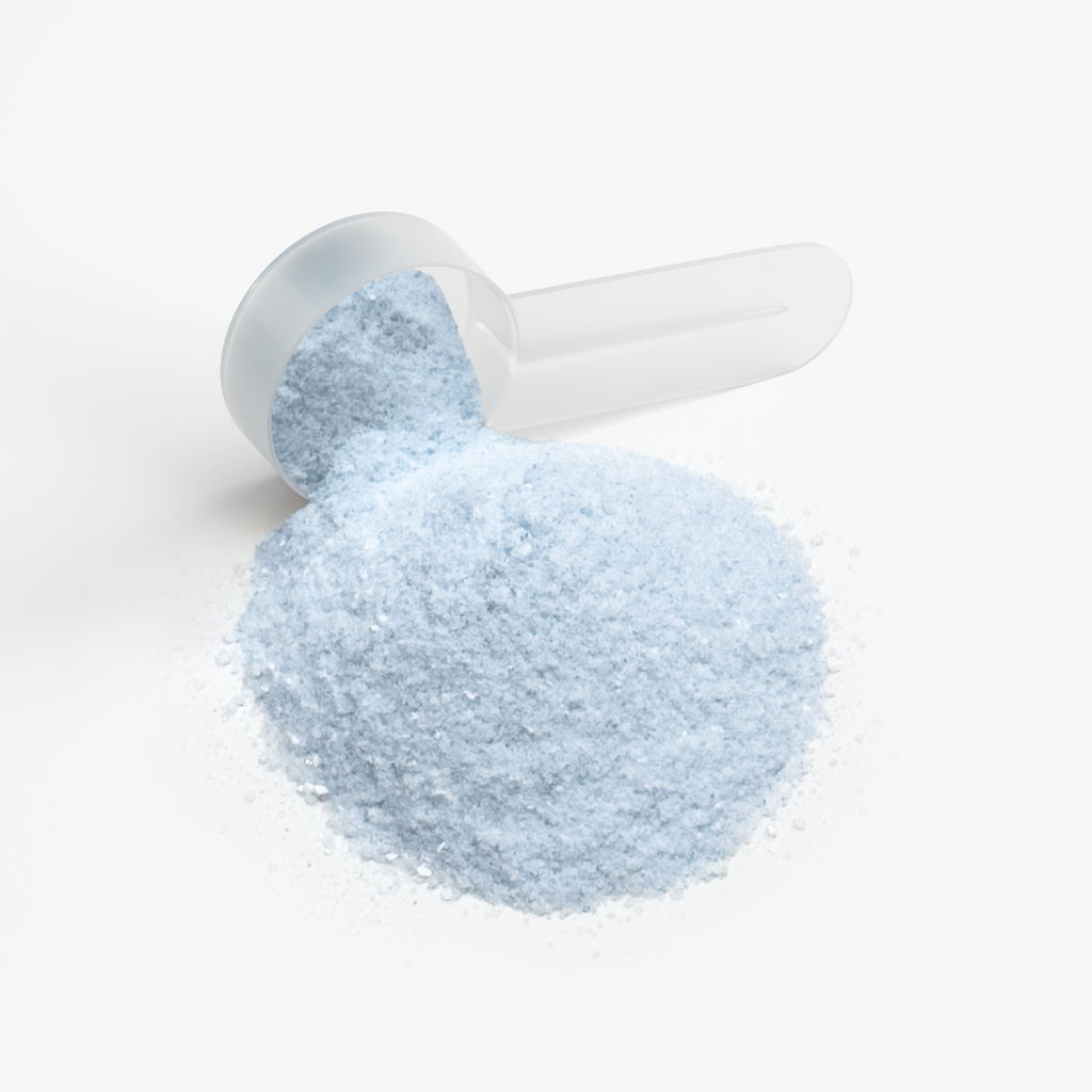 Energy Powder (Cotton Candy) tub from another angle, showing the BOOST label