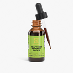 Adaptogen Immunity Drops bottle with the glass dropper lifted out