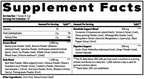 Supplement Facts panel for Greens Superfood, listing serving size, servings per container and the full ingredient list